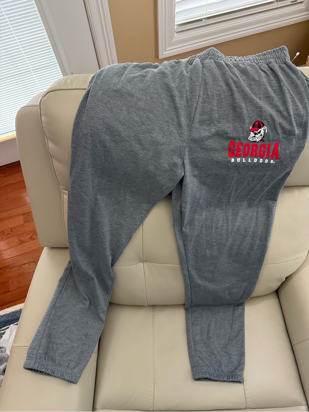 Men’s Georgia Gray Sweatpants - Elastic Waist